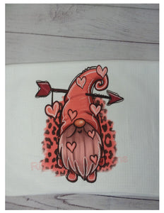 Gnome With Arrow Valentine Kitchen Towel