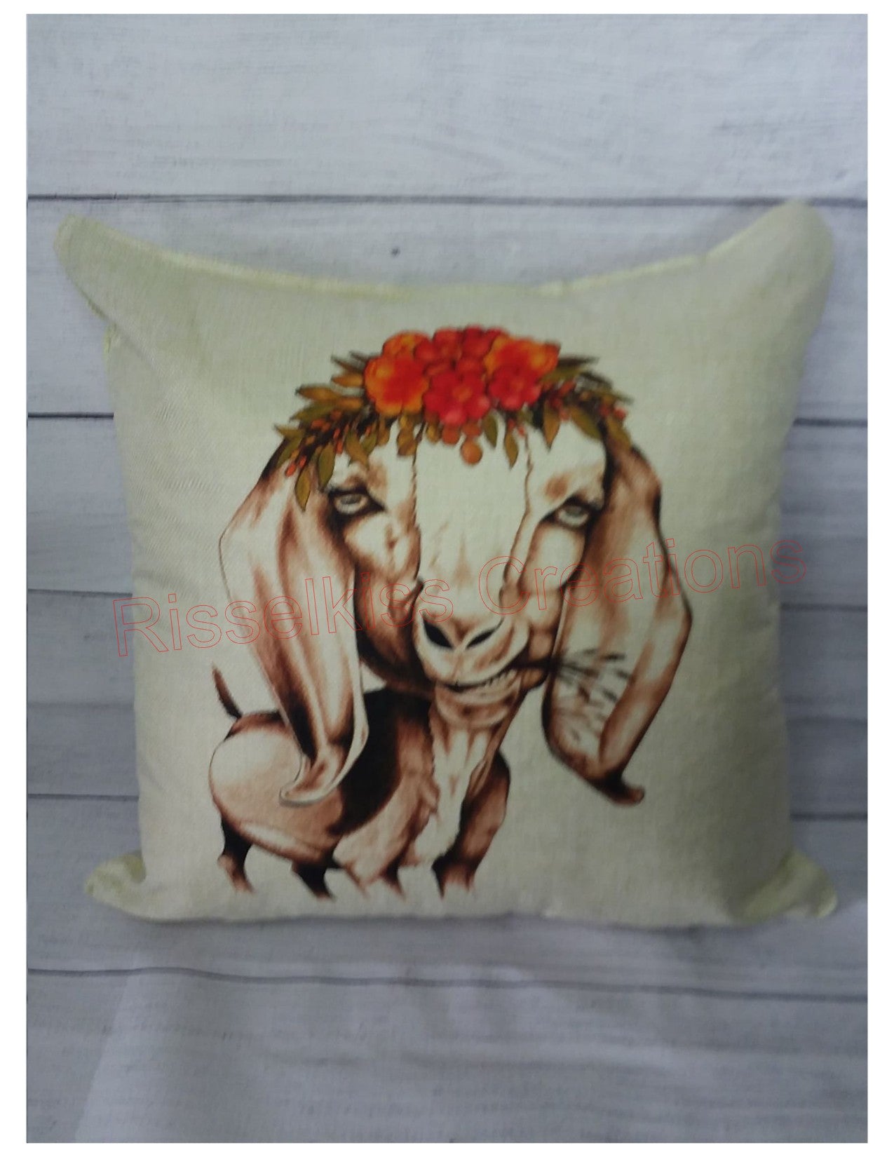 Goat Pillow Cover