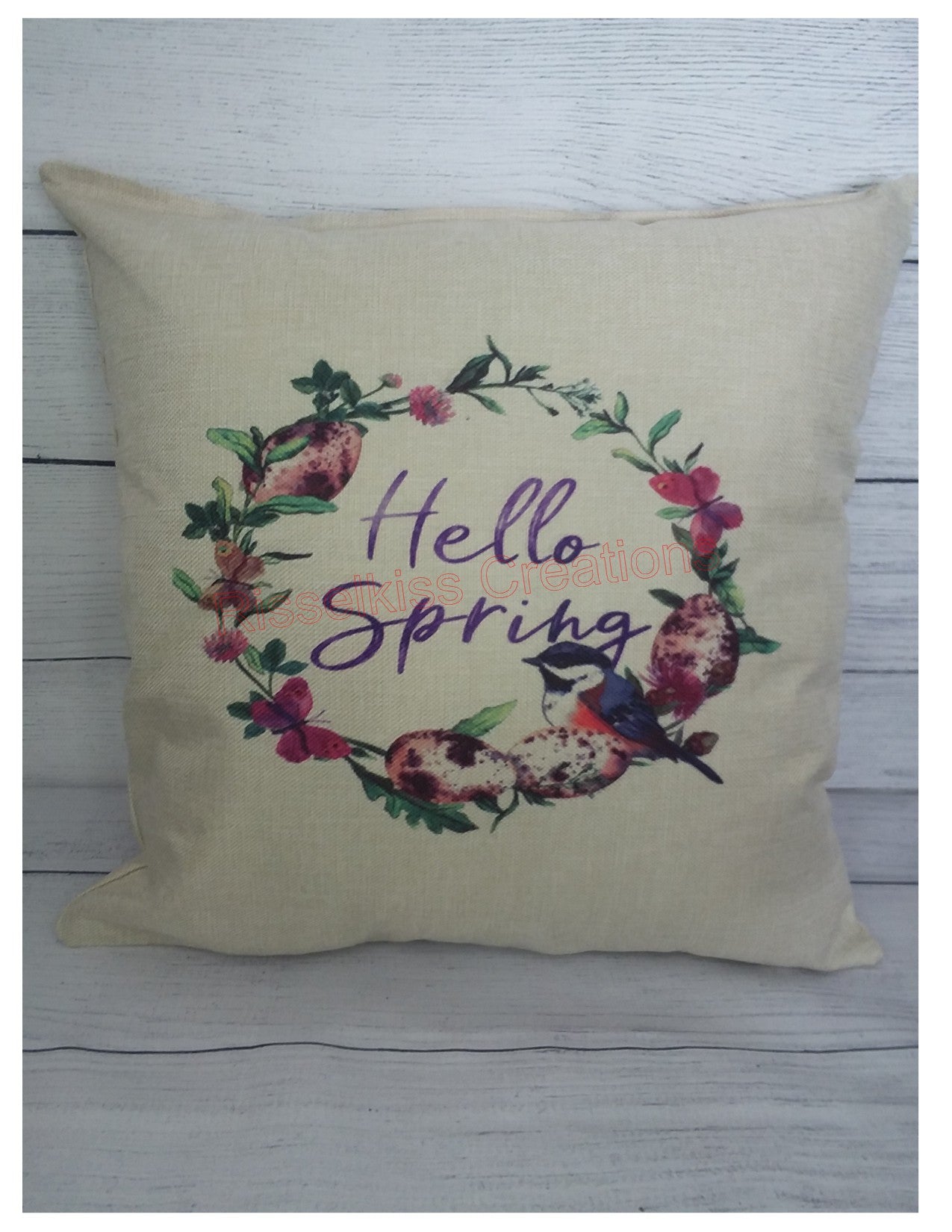 Hello Spring Pillow Cover